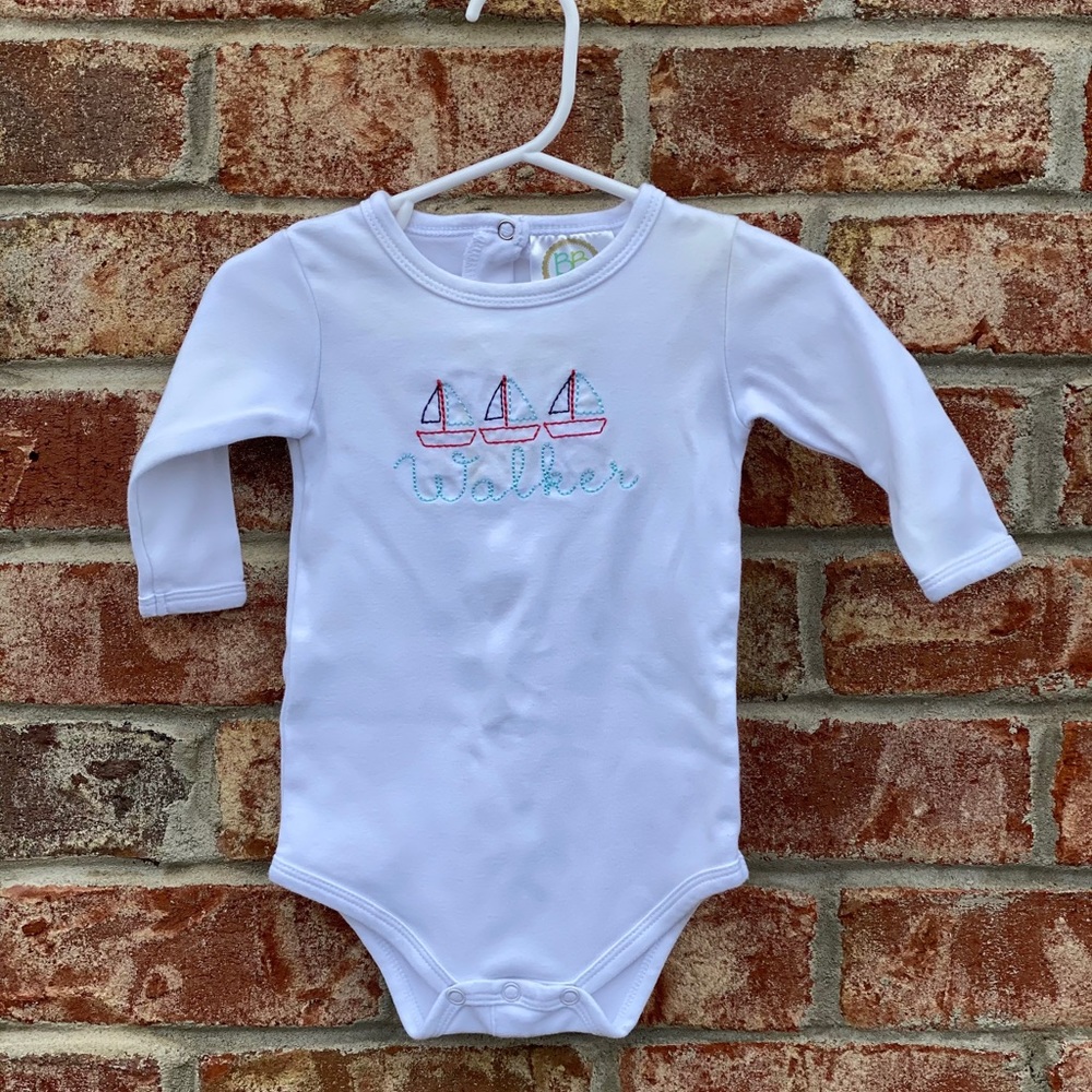 “Walker” Monogrammed Onesie
